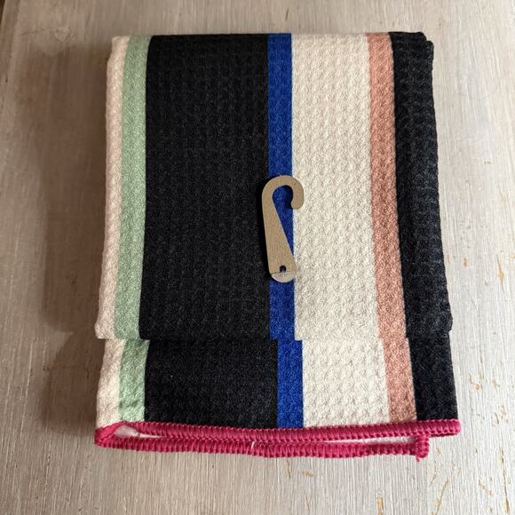 Room Essentials Waffle Bold Striped Hand Towel Multicolor 16”x26” - Picture 6 of 9